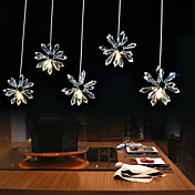 Crystal Pendant Light with 5 Lights