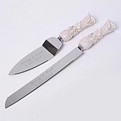  Personalized Wedding Cake Serving Set In Resin Handle