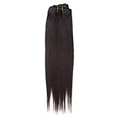 15 tommer 7 stk 70% menneskehår silkeagtig lige klip i hair extensions flere farver
