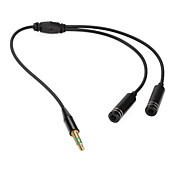 3.5mm stereo audio koptelefoon Y-splitter kabel