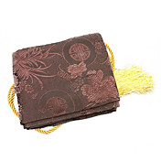 marrons romã sacos de brocado