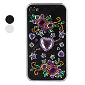 кристалл стиле защитный чехол для iphone 4 и 4S (черный)