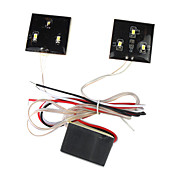 6 SMD LED voertuig wit licht vierkante vorm