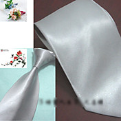 Silver Silky Tie