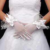 tulle polpastrelli polso lunghezza guanti da sposa