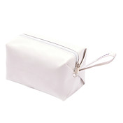 sølv-hvid elegant kosmetik taske