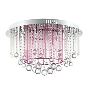 12-lys crystal semi flush mount