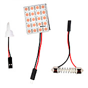 T10 ba9s 0.18wx20 rosa lys 20-SMD 5050 ledet bil leselys (12V DC)