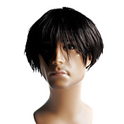 Capless High Quality Synthetic Short Straight Men's Wig