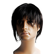 Capless High Quality Synthetic Short Straight Men's Wig