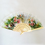 Plastic Lace Wedding Fan (Set of 4)