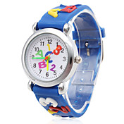 Bonito Reloj Pulsera Quartz Análogo de Caricaturas - Azul