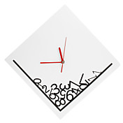 gefallenen Zahlen Muster analogen Wanduhr (weiß, 1xAA)