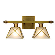 2-licht gouden wandlamp in antieke stijl