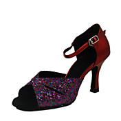 Sparkling Glitter/Leatherette Upper Women Dance Shoes Ballroom Latin Shoes More Colors