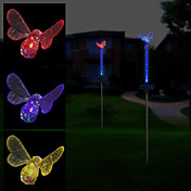 2 LED Solar Powered Bee Garden Stake Light-Color Changing