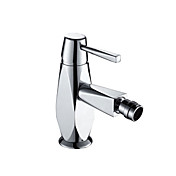 contemporaine robinet de bidet en laiton - fini chrome