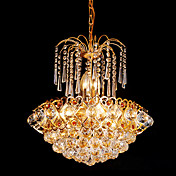 moderne krystal loftslampe med 6 lys