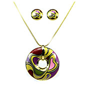 Ladies' Jewelry Sets Including Necklace & Earrings In Picasso Style With  Fluid Veins