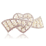 Gorgeous Rhinestone With Imitation Pearls Heart Wedding Ponytail Holders