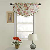 Klassisk rød ascot Valance