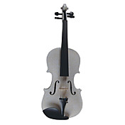kinglos - (HB-1304) 4/4 золотой цветочный дизайн твердых наряд ели скрипка (белый)