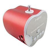 Portable Mini Speaker (FM Radio, MicroSD Card Rader, Red)