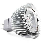 MR16 3-LED 270LM 6000K Natural White Light Spot Bulb (12-18V)