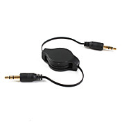 3.5mm stereo jack plug naar 3.5mm stereo jack flexibele kabel