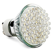 gu10 2.5w 48 liderada 240LM 2800-3500K lâmpada ponto branco quente (220-240v)