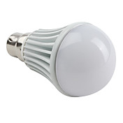 B22 3W 450LM 6000-6500K Natural White Light LED Ball Bulb (85-265V)