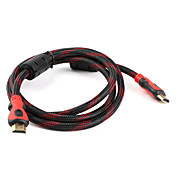 High-Speed-HDMI v1.4 vergoldet flache Kabel (3m)