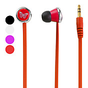 estilo mariposa en auriculares de botón (colores surtidos)