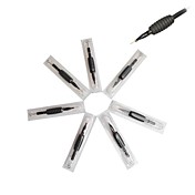 20 Pcs Black Disposable Tattoo Needles and Tubes Grip Supply 9M2