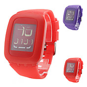 Orologio LED digitale, multi-funzione, unisex, in silicone - Colori assortiti