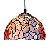 25W Tiffany Style Pendant Light Floral Design