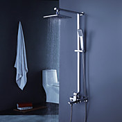 zeitgenössischer Badewanne Dusche Wasserhahn mit 8-Zoll-Duschkopf + Handbrause
