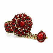 Retro-Damen-Legierung mit Strass Armbänder & Manschetten Armband (weitere Farben)