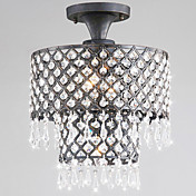Antique 3 - Light Flush Mount Lights with Crystal Drops