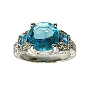 Fantasty Round Cubic Zirconia Fashion Ring(More Colors)