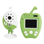2.5 인치 컬러 LCD 휴대용 reciver과 멜로디의 음악 플레이어와 2.4g 무선 귀여운 디자인 아기 모니터
