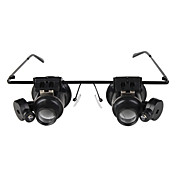 glazen typen 20x vergrootglas met wit LED-licht