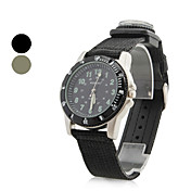 unisex uformell idrett stoff stil analog kvarts armbåndsur med kompass (assorterte farger)