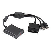 3-In-1 PS2 to Xbox 360 Slim, PS2 to PS3 and Xbox 360 to PS3 Converter Cable (Black)