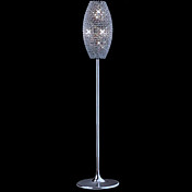 Modern Floor Lights with 3 Lights Crystal Shade