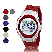 Men's Multi-Functional PU Digital Automatic Casual Watches (Assorted Color)