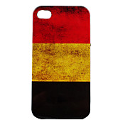 Retro-Stil Deutsch Flagge Muster Hülle für das iPhone 4 und 4S (Multi-Color)
