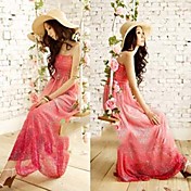 bohemen landelijke elegant chiffon jurk