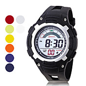 Men's Chronograph And Water Resistant PU Digital Automatic Casual Watches (Assorted Color)