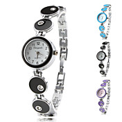 Women's Fashionable Style Alloy Analog Quartz Bracelet Watch (Assorted Colors)